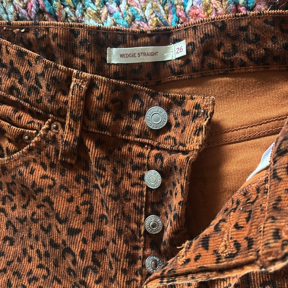 Levi's Patterned Wedgie Straight Pants - image 7